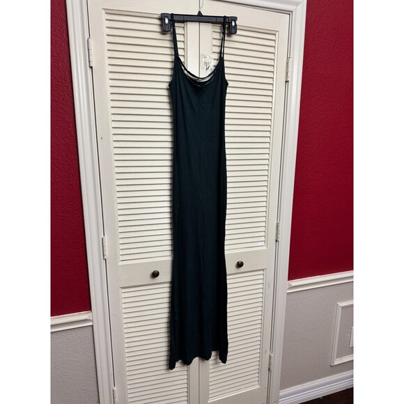 SKIMS Soft Lounge Long Slip Dress Onyx SZ M - Picture 2 of 7